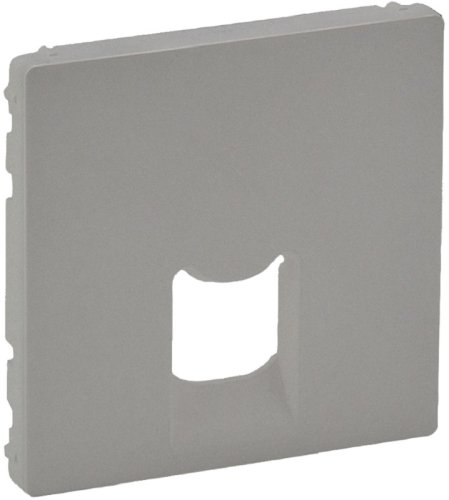 Лицевая панель Legrand Valena Life для 1-м. розетки RJ11/RJ45 алюминий картинка